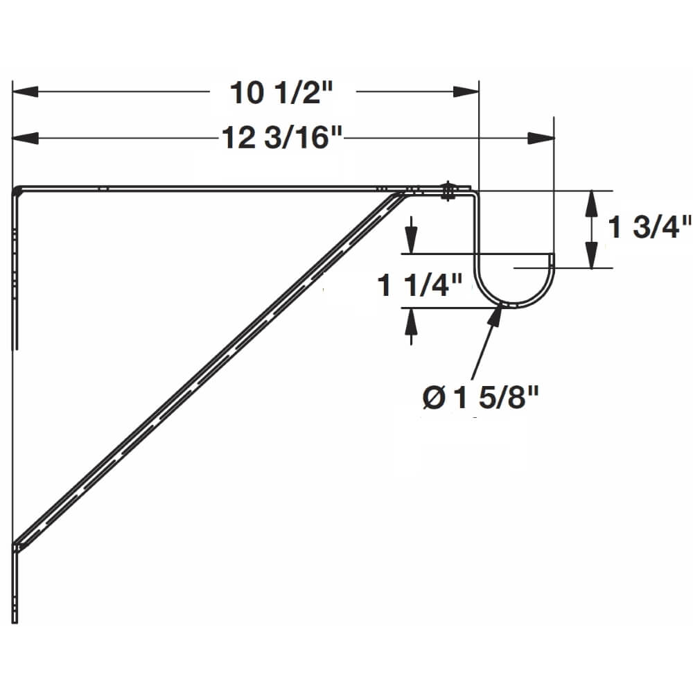 ORGANIZATION Closet Round Rods Adjustable Closet Shelf Bracket